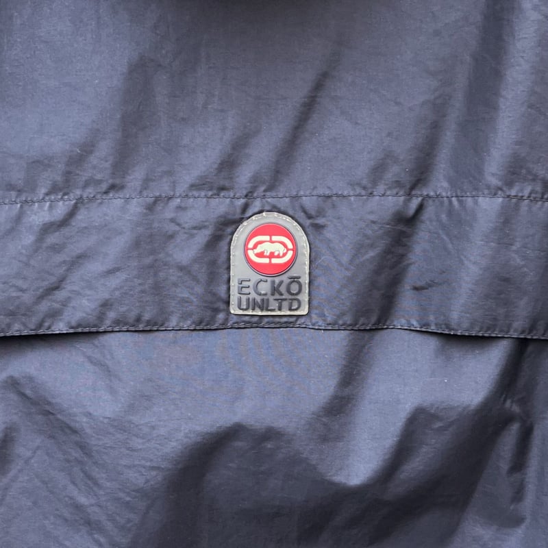 ecko unlimited エコー　ナイロンジャケット　vintage 90s ECKO UNLTD/エコーアンリミテッド ナイロンフードジャケット 90
