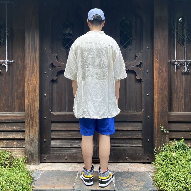 NAUTICA/ノーチカ リネン混半袖シャツ 90年代 (USED) | chameleon NAUTICA/ノーチカ リネン混半袖シャツ 90年代 (USED) | chameleon