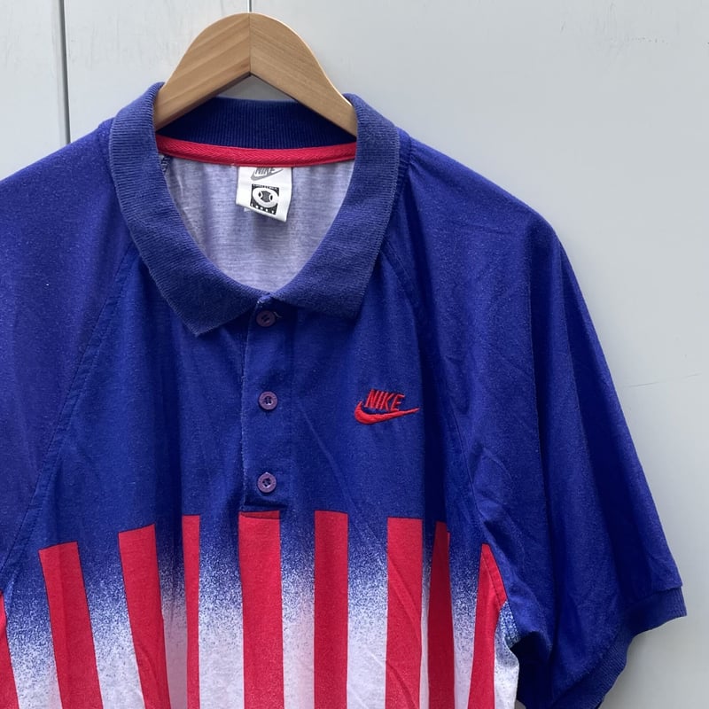 NIKE/ナイキ チャレンジコート ポロシャツ 90年前後 Made In USA (USED...