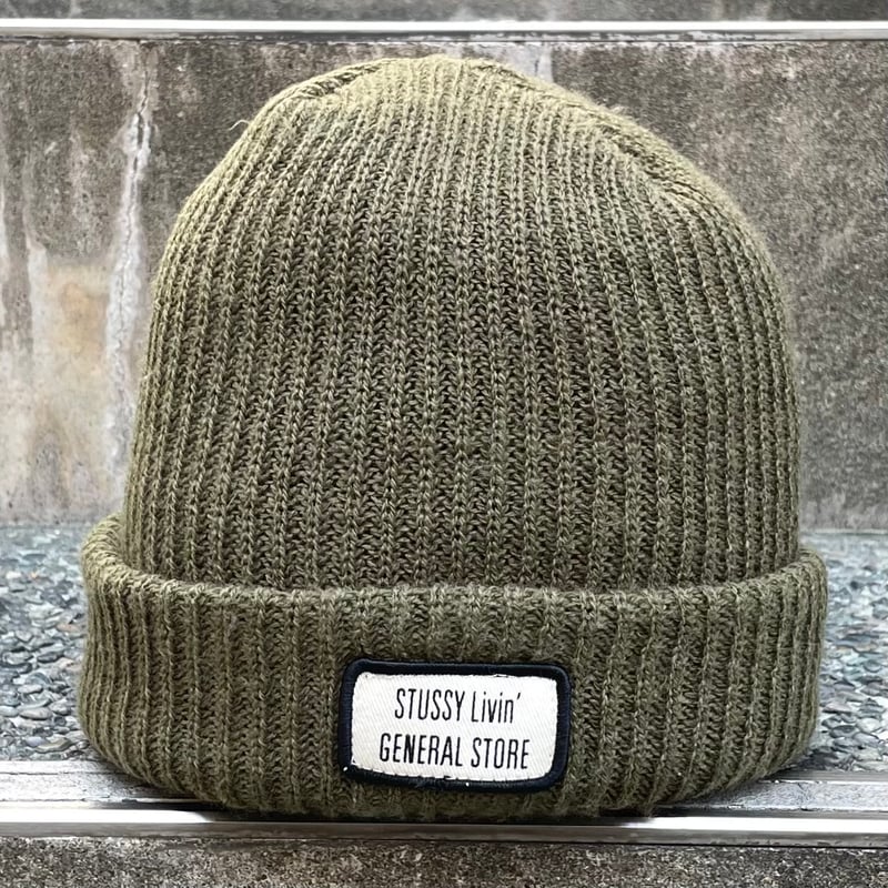 STUSSY/ステューシー ロゴニットキャップ 00年代 Made in USA (USED) 