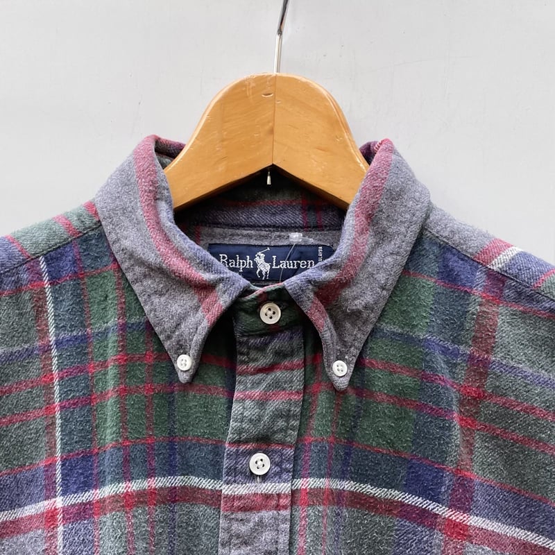 Polo by Ralph Lauren 90s 00s フランネルシャツ Ralph Lauren - 90s ポロ ラルフローレン チェック ヘビー