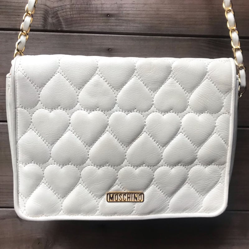 MOSCHINO/モスキーノ レザーショルダーバッグ 90年代 (USED MOSCHINO/モスキーノ レザーショルダーバッグ 90年代 (USED