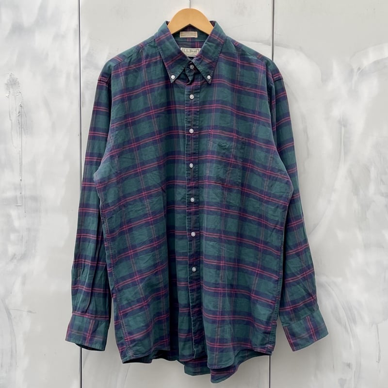 LL BEAN/エルエルビーン チェックボタンダウンシャツ 90年代 LL BEAN/エルエルビーン チェックボタンダウンシャツ 90年代