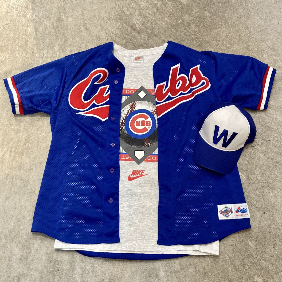 Majestic MLB CUBS/マジェスティック シカゴカブス ベースボールシャツ