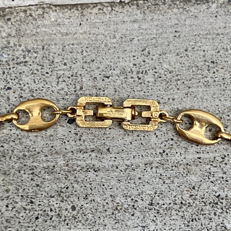 GIVENCHY/ジバンシー アズキ型ゴールドカラーネックレス 90年代 GIVENCHY/ジバンシー アズキ型ゴールドカラーネックレス 90年代