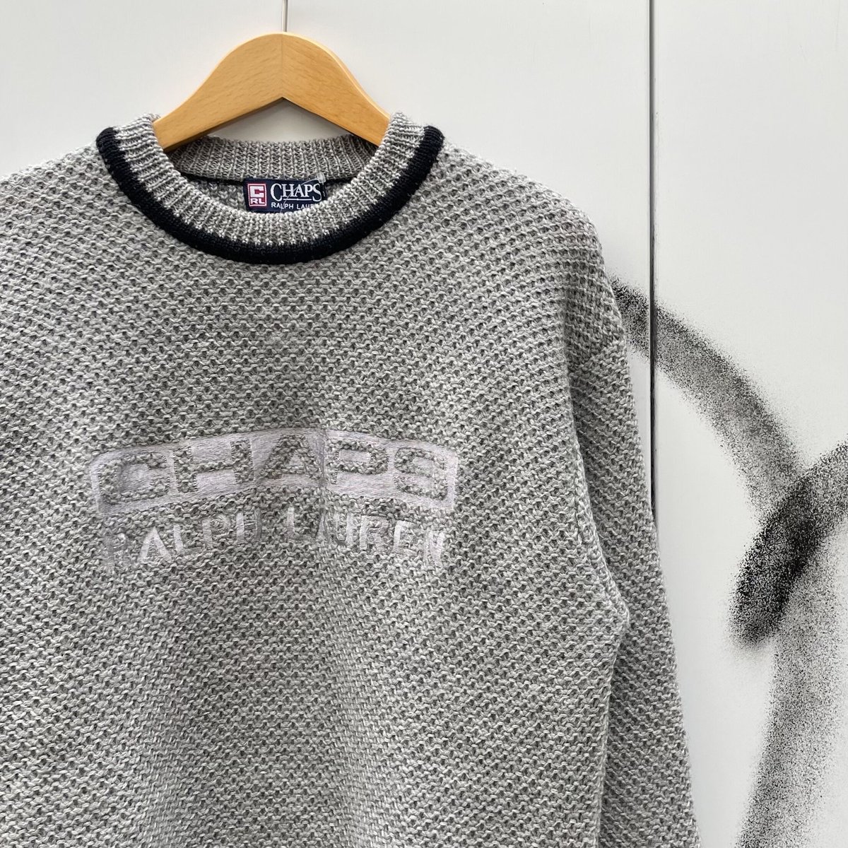 CHAPS RALPH LAUREN/チャップス ラルフローレン ロゴセーター 90年代 (U...
