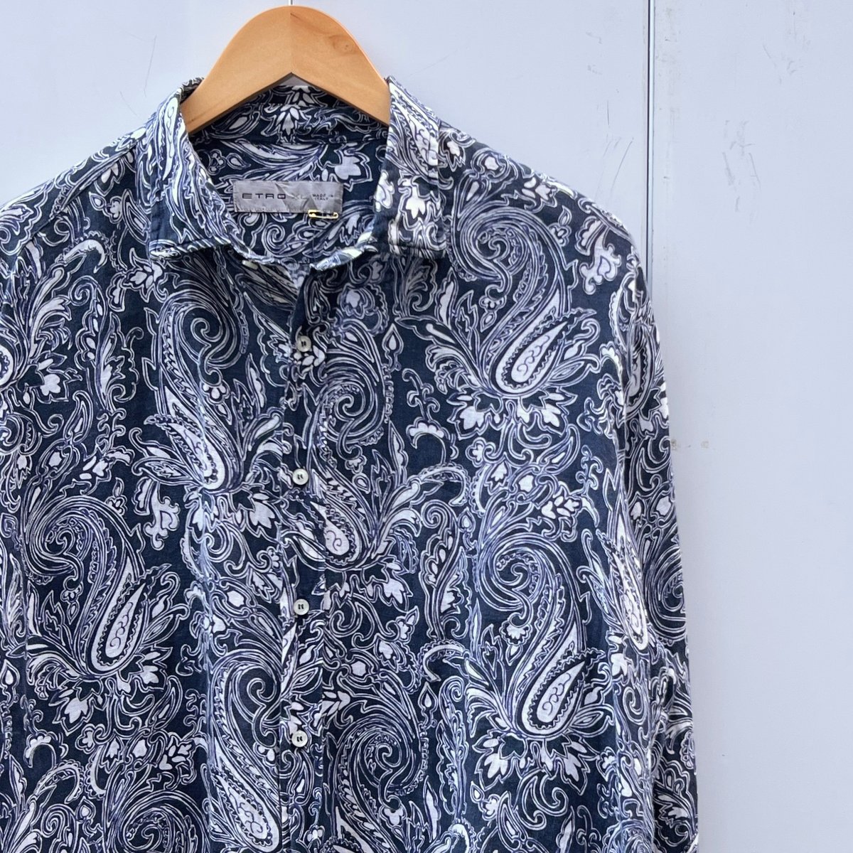 ETRO/エトロ リネン 総柄シャツ 13年? Made in ITALY (USED) | ETRO/エトロ リネン 総柄シャツ 13年? Made in ITALY (USED) |