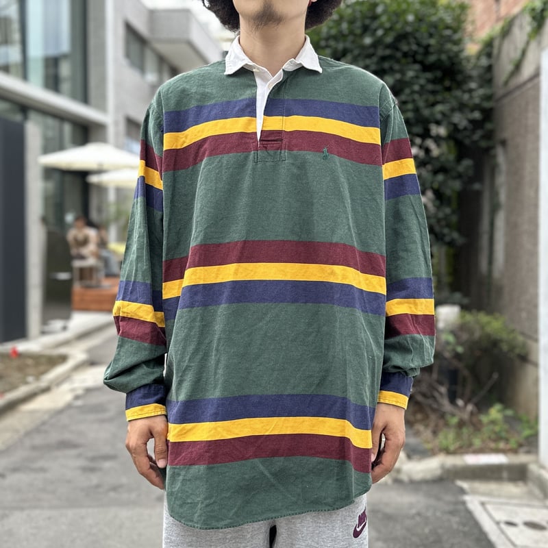 Polo Ralph Lauren/ポロラルフローレン ボーダーラガーシャツ 90年代 