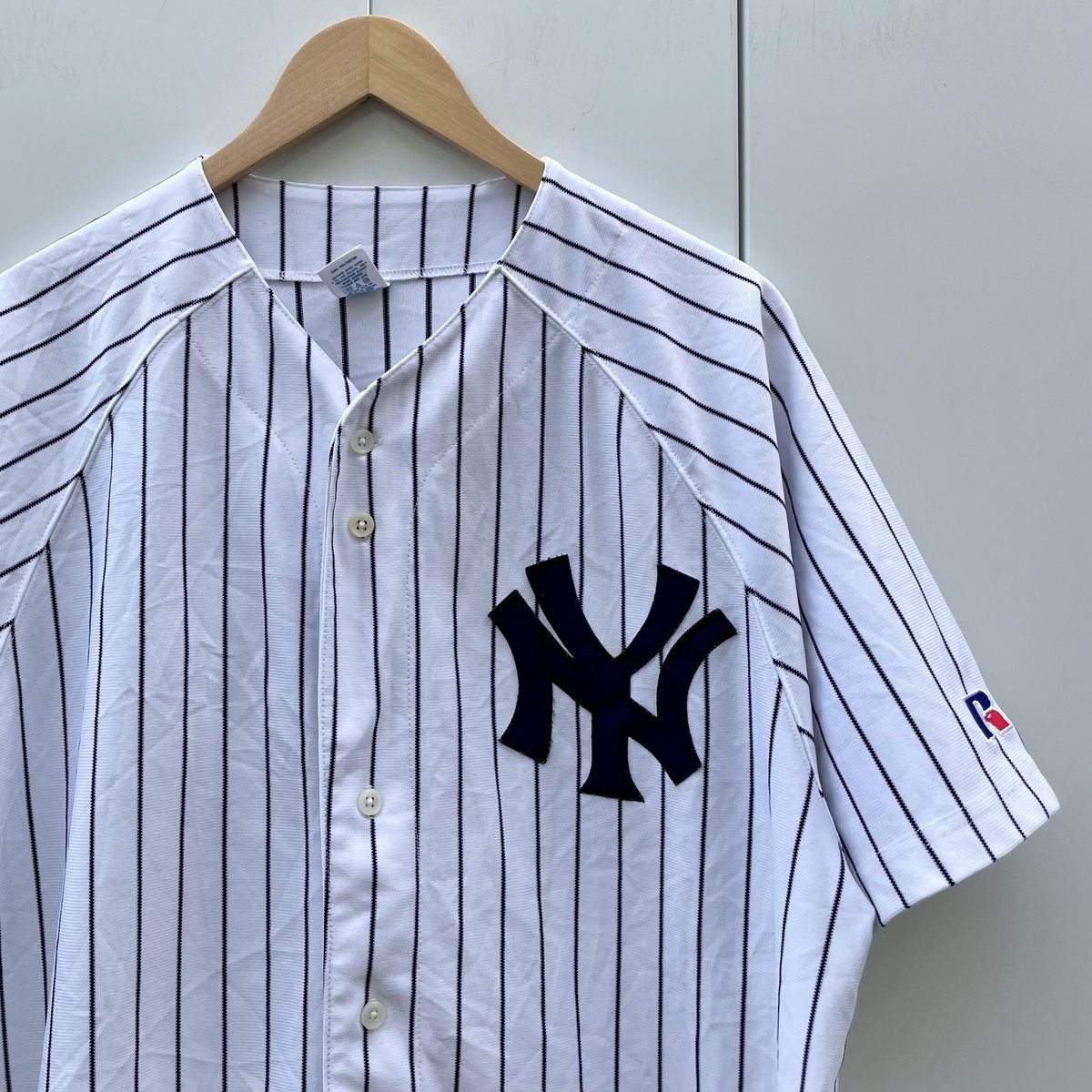 RUSSELL MLB YANKEES/ラッセル ニューヨークヤンキース ベースボールシャツ 13 RODRIGUEZ 2000年代 (USED)