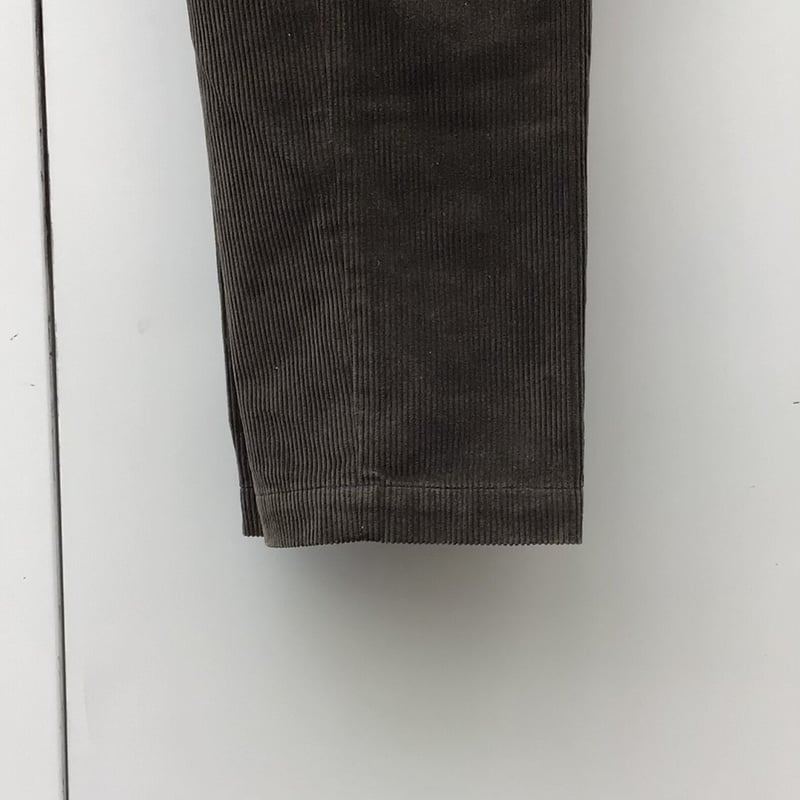 old Brooks Brothers コーデュロイパンツ ツータック グレー ストレッチコットン 15-Waleコーデュロイ 5ポケットパンツ Slim