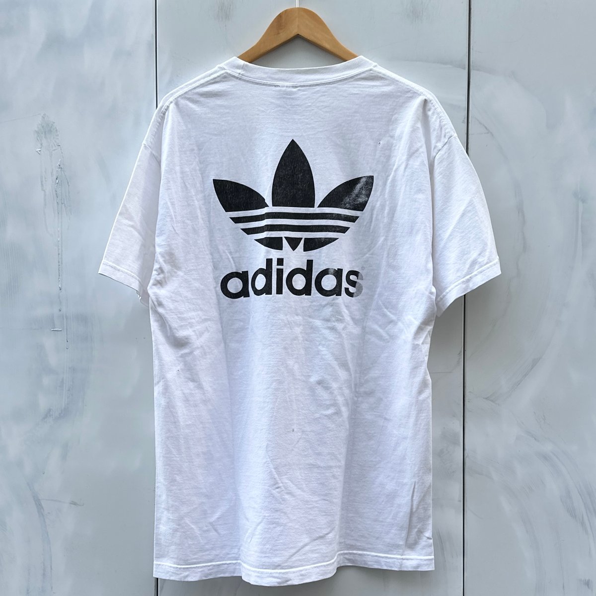 adidas/アディダス 両面ロゴプリント Tシャツ 90年代 (USED