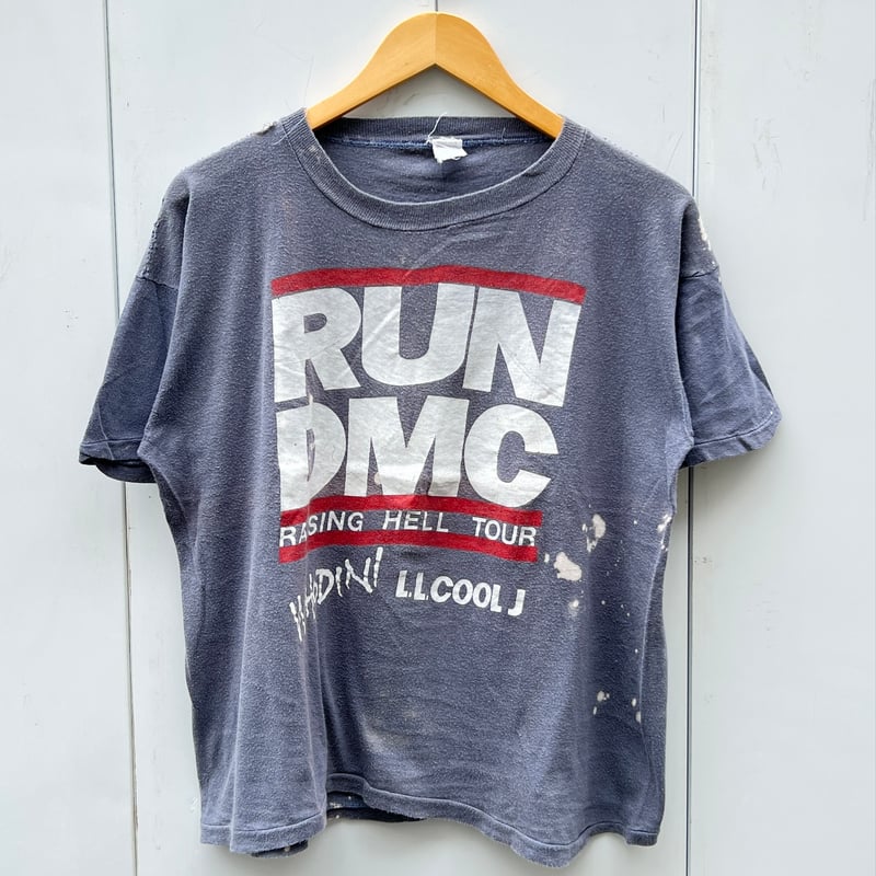 RUN DMC/ランディーエムシー RISING HELL TOUR Tシャツ 86年？ (U