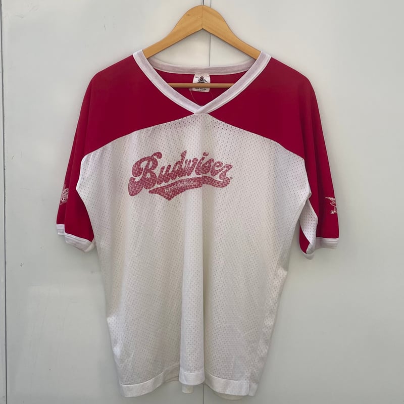 BUDWEISER/バドワイザー メッシュフットボールTシャツ 90年前後 BUDWEISER/バドワイザー メッシュフットボールTシャツ 90年前後