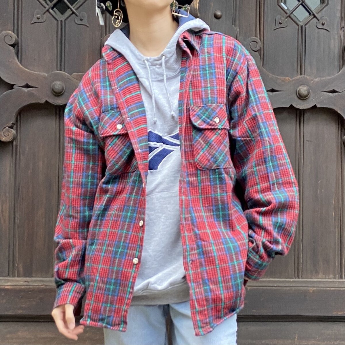 80s FIVEBROTHER ヘビーネルシャツ ボロ (USA製 80年代 Five 80s FIVEBROTHER ヘビーネルシャツ ボロ (USA製 80年代 Five