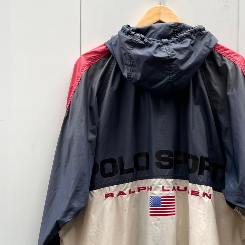 POLOSPORT/ポロスポーツ ビッグロゴ フードジャケット 90年代 POLOSPORT/ポロスポーツ ビッグロゴ フードジャケット 90年代