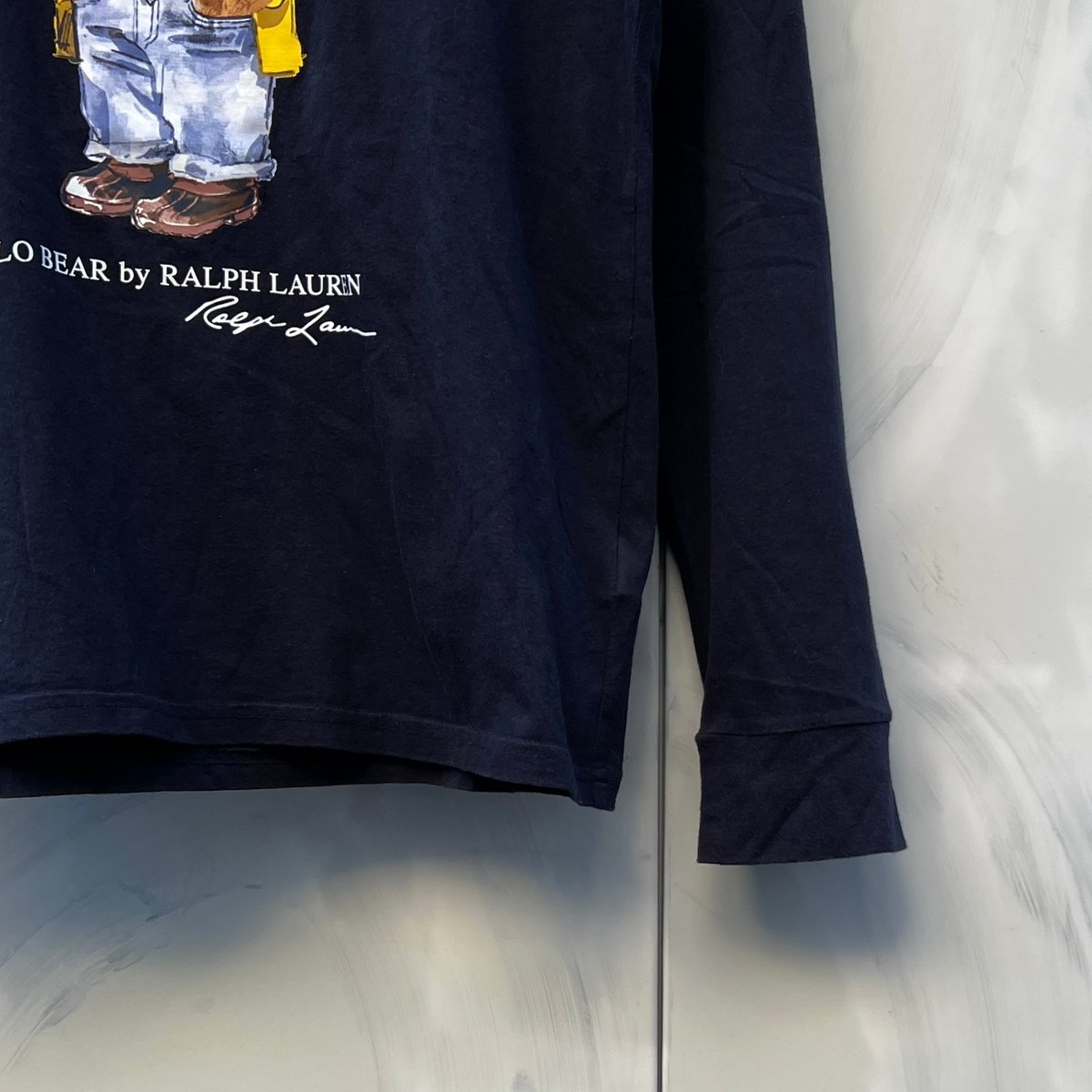 Ralph Lauren - 古着 ラルフローレン Ralph Lauren POLO RALPH LAUREN ポロベア フード付き ロングTシャツ ロンT メンズXS相当 /eaa493379 Amazon | ポロ ラルフローレン キッズ ガールズ ポロベア ロング