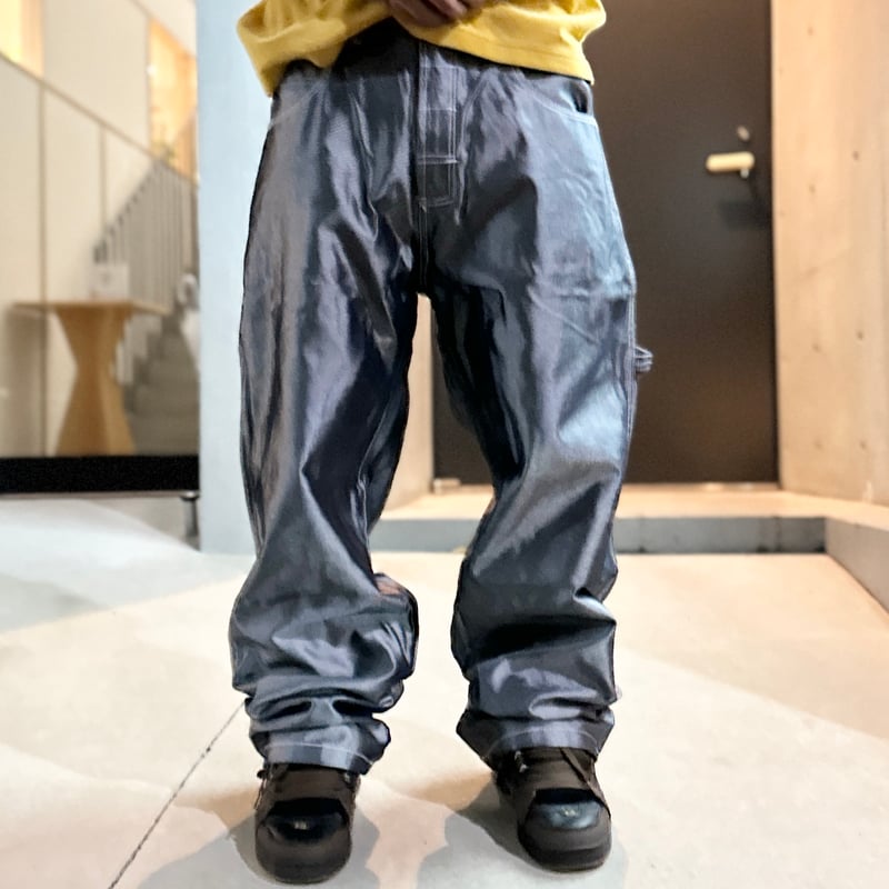 EMINEM/エミネム シルバーデニム ペインターパンツ 00年代 EMINEM/エミネム シルバーデニム ペインターパンツ 00年代