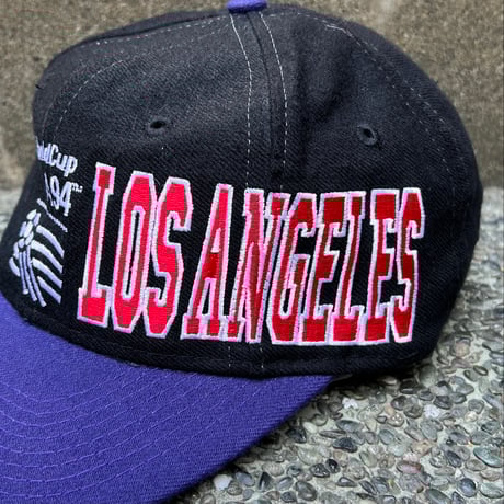 WORLD CUP USA 94 LOS ANGELES/ワールドカップ アメリカ94 ロサンゼルス 刺繍ロゴキャップ 94年 (DEADSTOCK)