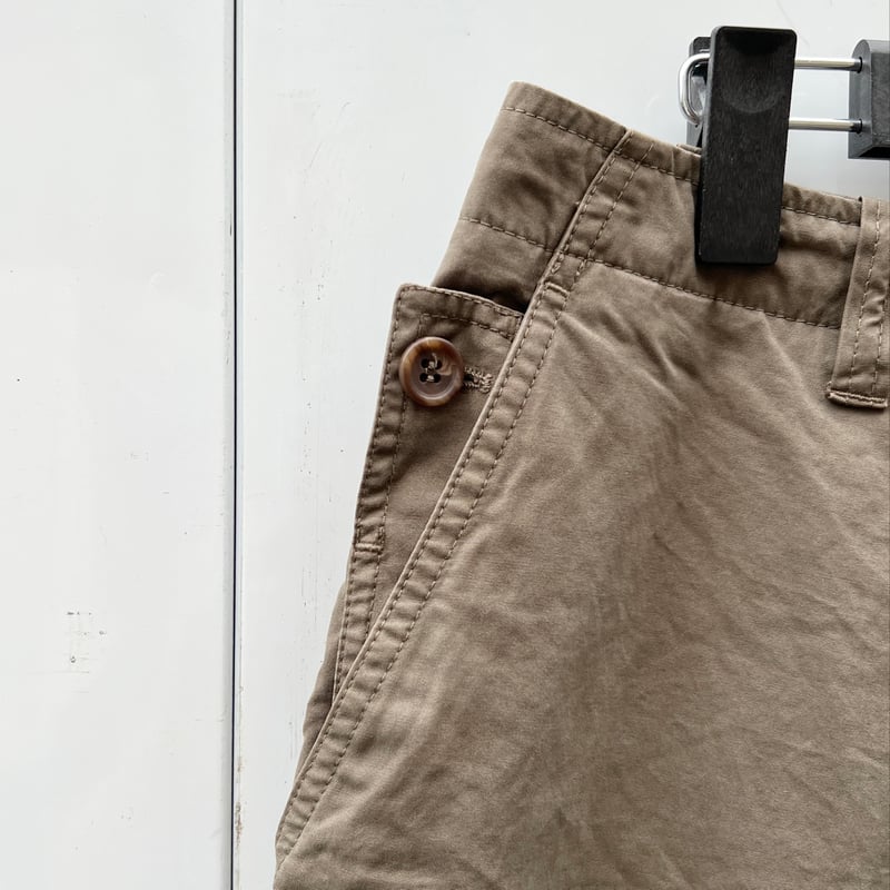 Burberry Brit チノパン 38L US アイボリー Burberry Brit Cotton Stretch Blend New Classic Check Button