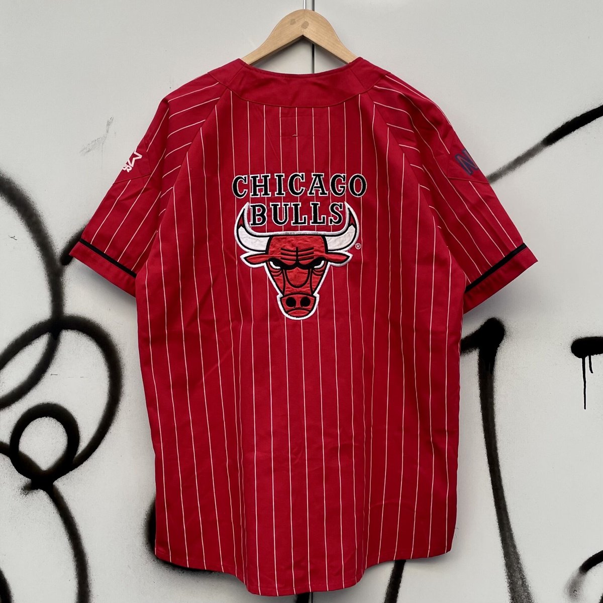 STARTER NBA BULLS/スターター シカゴブルズ ベースボールシャツ 90年代 (USED)