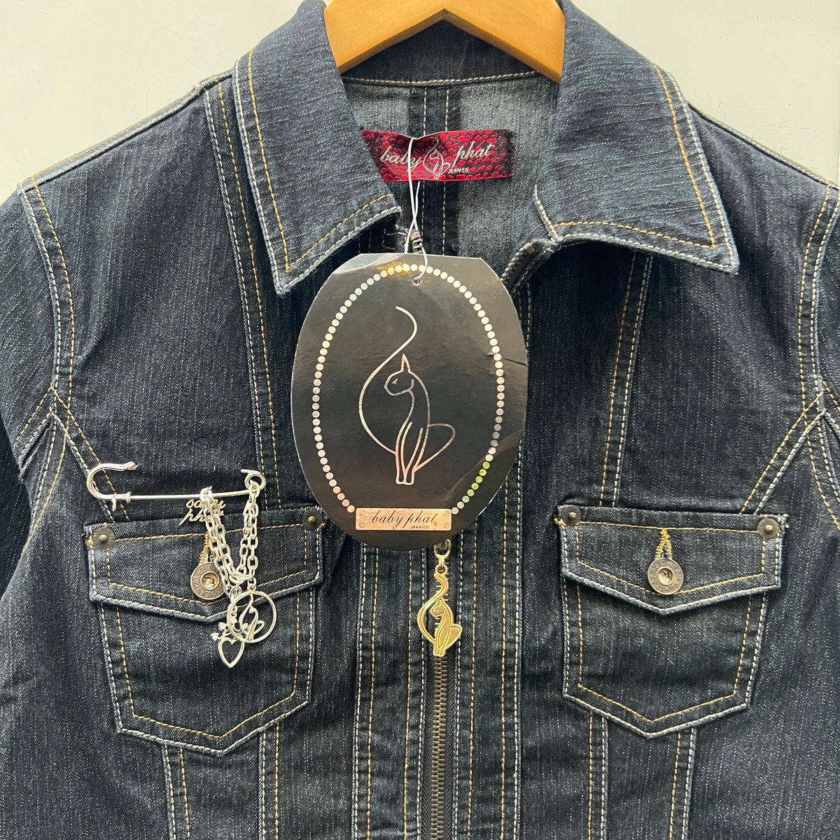 Baby Phat▶ベイビーファット□ロゴテープ×デニムコート Baby Phat▷ベイビーファット□ロゴテープ×デニムコート