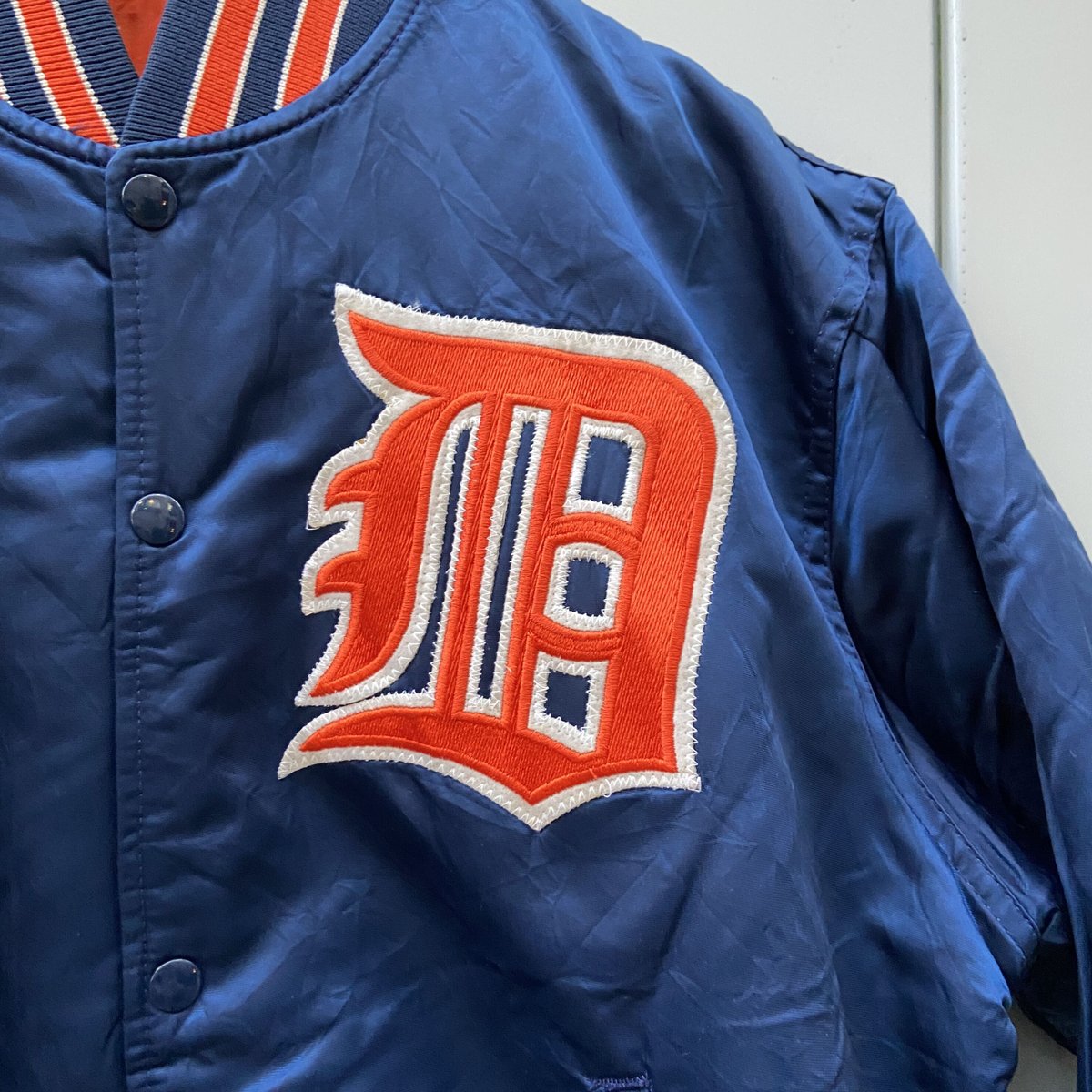 STARTER MLB TIGERS/スターター デトロイトタイガース ナイロンスタジャン 90年代 (USED)