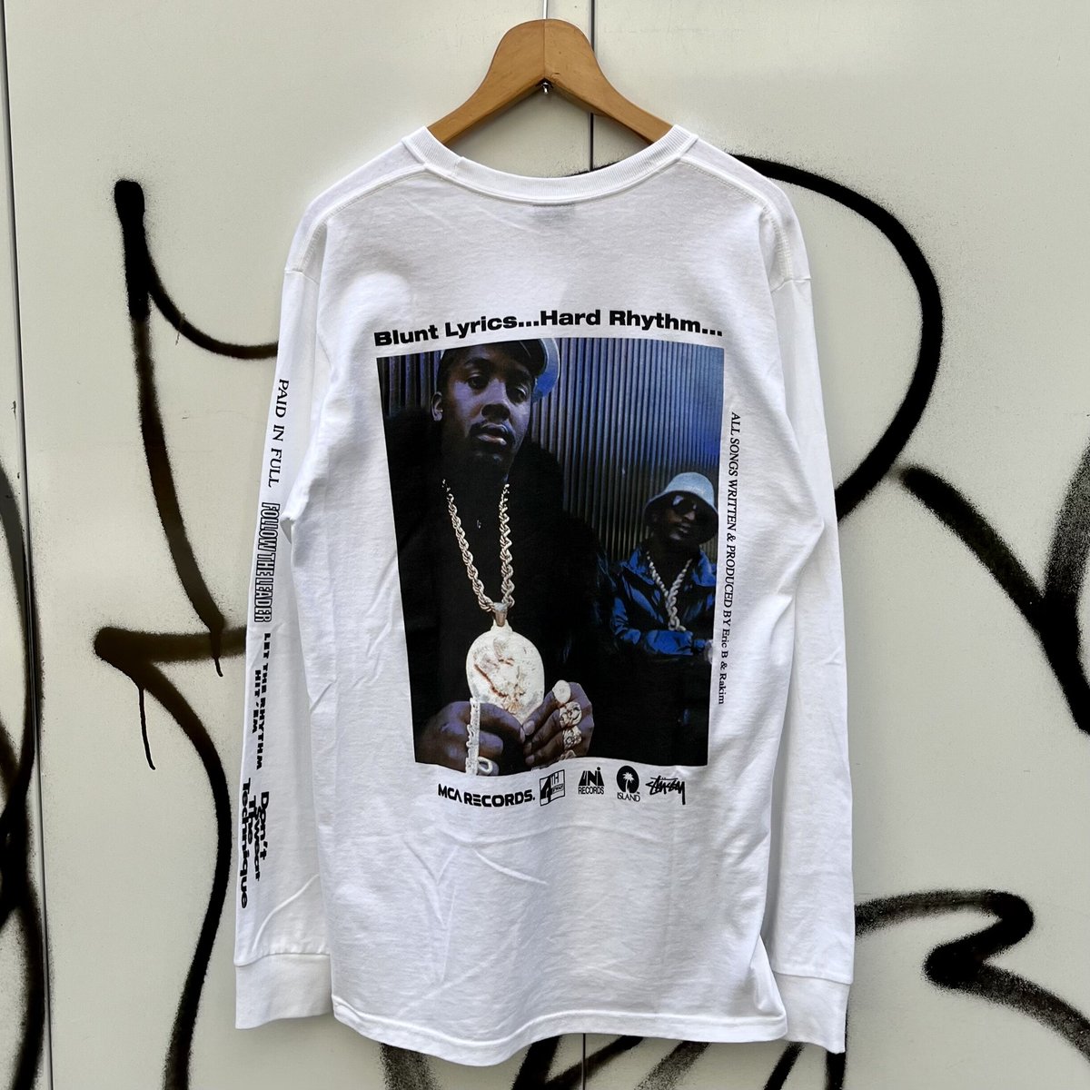 STUSSY x ERIC B. and RAKIM/ステューシー x エリックBアンドラキム ロングスリーブTシャツ (USED)