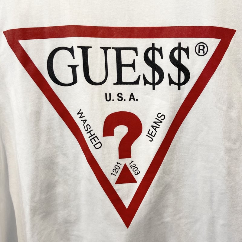 GUESSxASAP ROCKEY/ゲスxエイサップロッキー コラボロゴプリント T  