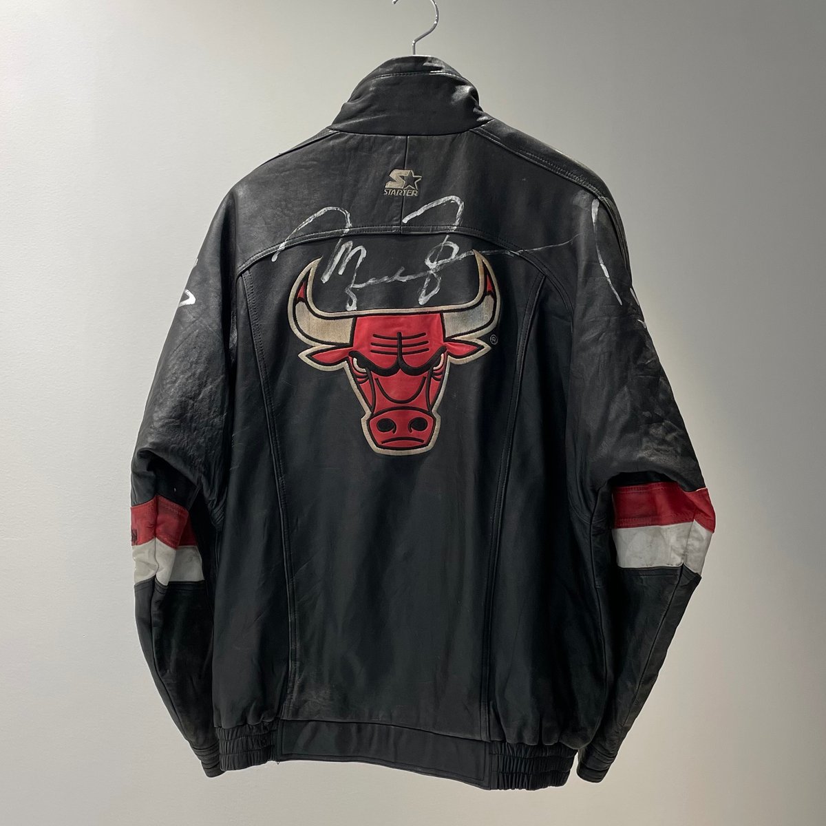 STARTER NBA BULLS/スターター シカゴブルズ レザーボンバージャケット  