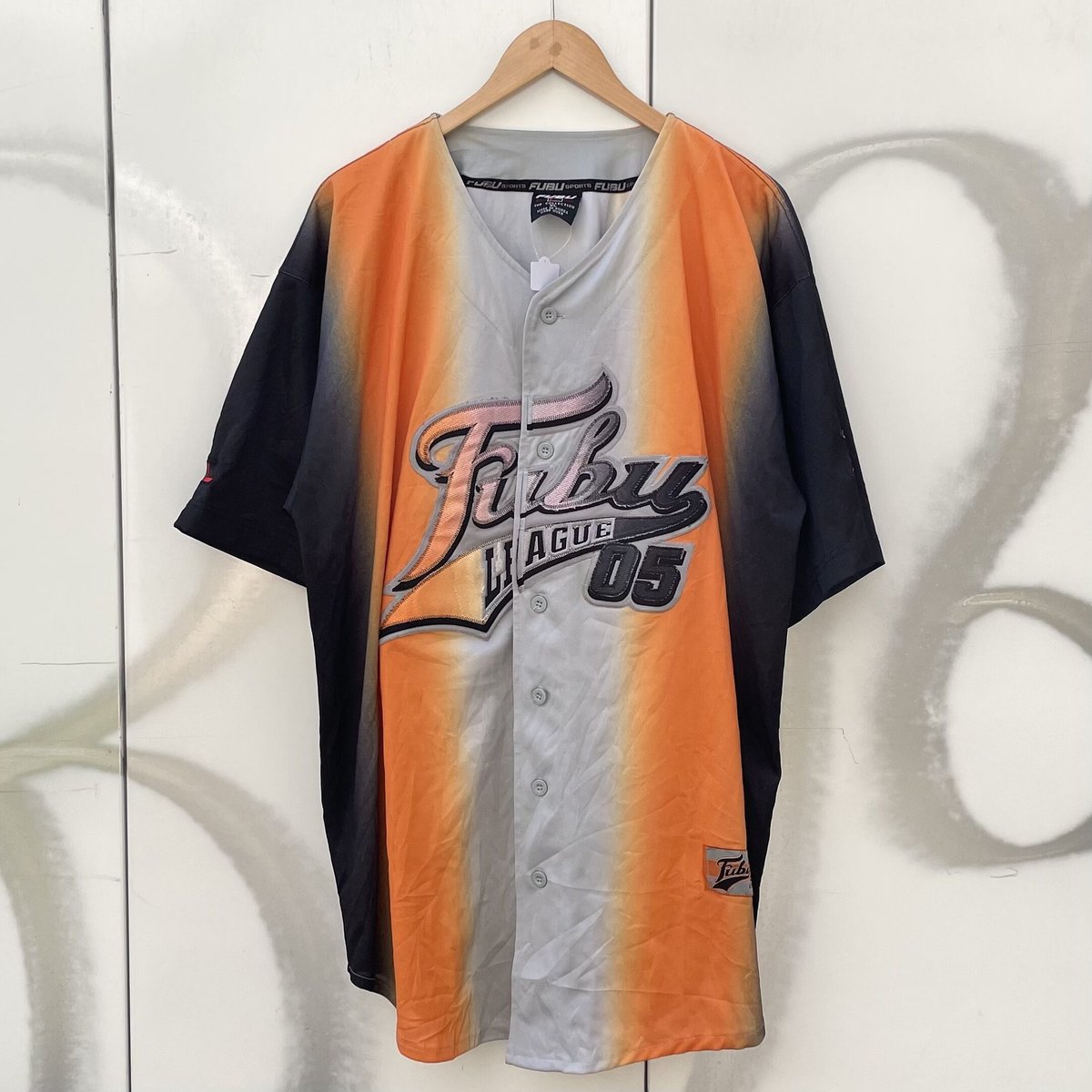 Fubu/フブ ビッグロゴ ベースボールシャツ 90年代 (USED Fubu/フブ ビッグロゴ ベースボールシャツ 90年代 (USED