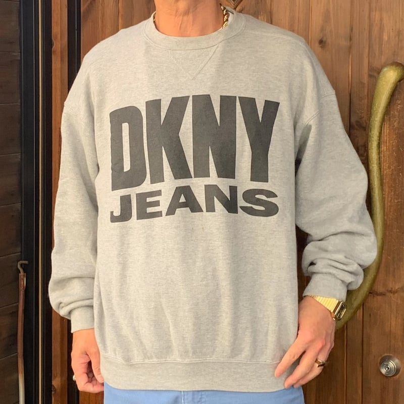 DKNY JEANS/ディーケーエヌワイ ジーンズ ロゴスウェット 90年代 Made 