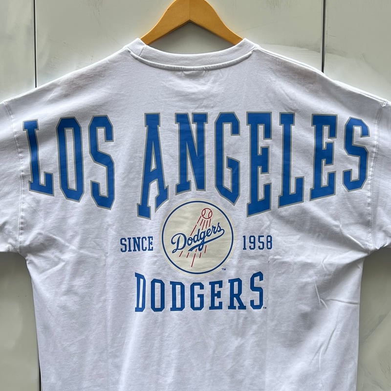 【オーバーサイズ】MLB Dodgersドジャース　刺繍 ロンT L
