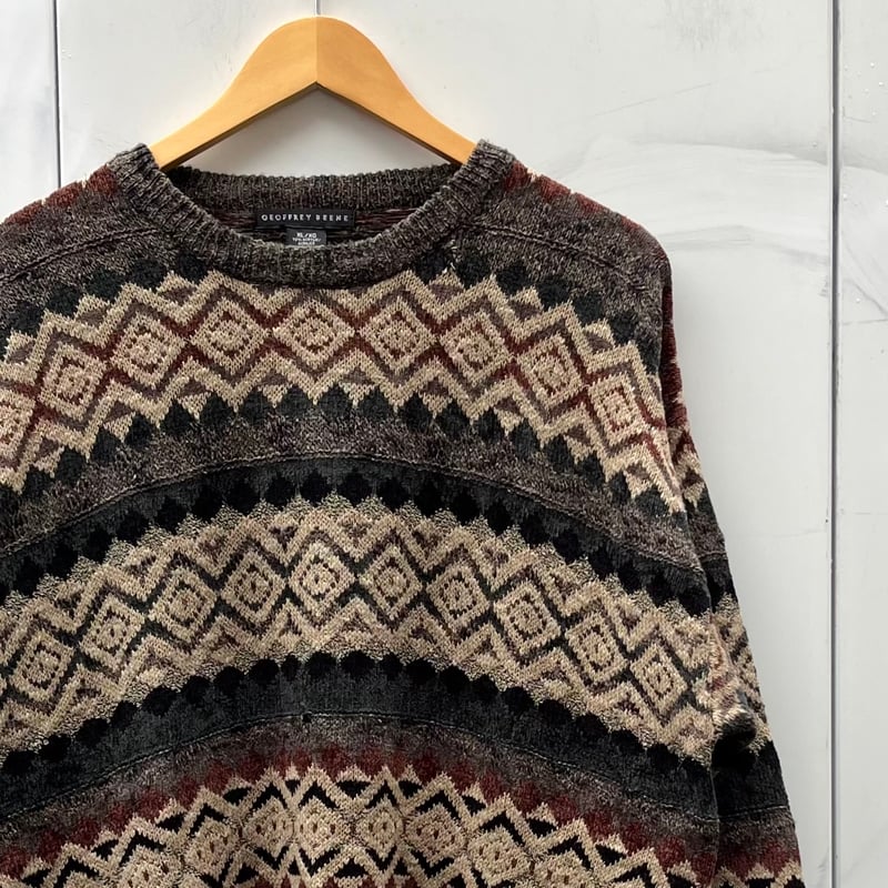 90s 高配色 Geoffrey Beene ボーダー ロングシャツ メンズ 90s 高配色 Geoffrey Beene ボーダー ロングシャツ メンズ