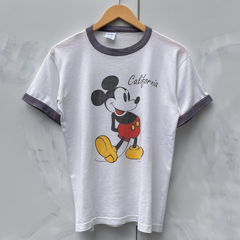 Velva Sheen MICKEY MOUSE/ベルバシーン ミッキーマウス リンガーTシャ Velva Sheen MICKEY MOUSE/ベルバシーン ミッキーマウス リンガーTシャ
