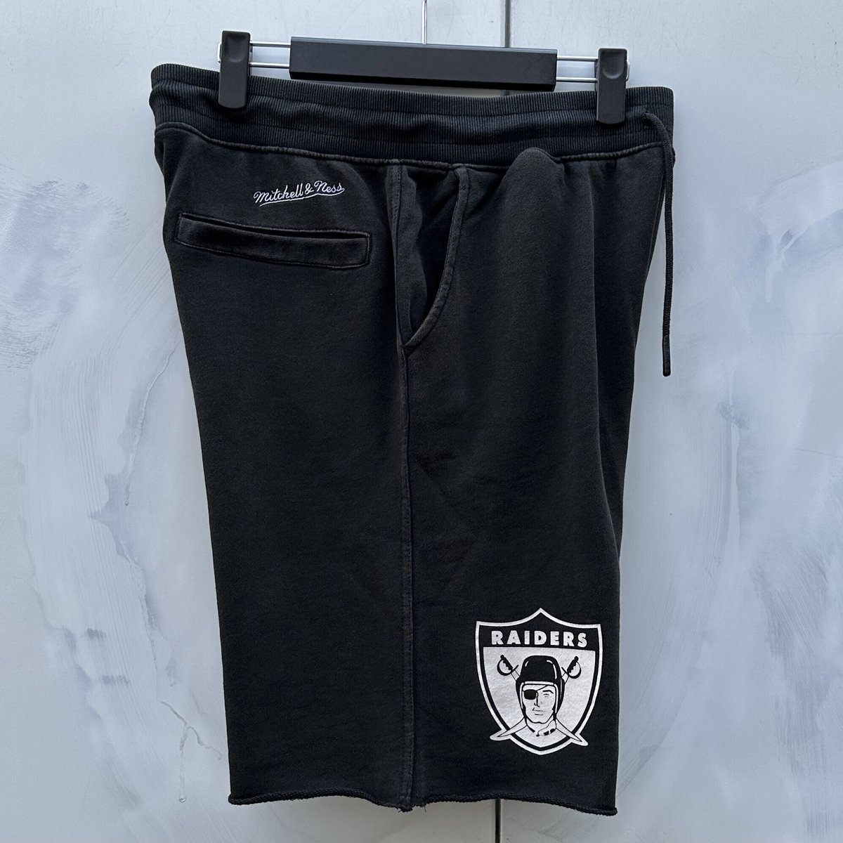 NFL RAIDERS白黒ストライプジャージショーツL NFL RAIDERS白黒ストライプジャージショーツL NFL RAIDERS白黒