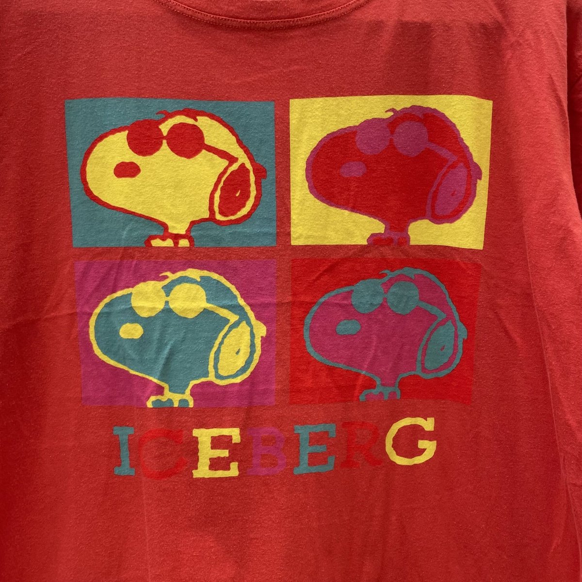 ICEBERG/アイスバーグ スヌーピー柄Tシャツ 90年代 Made in ITALY (USED)