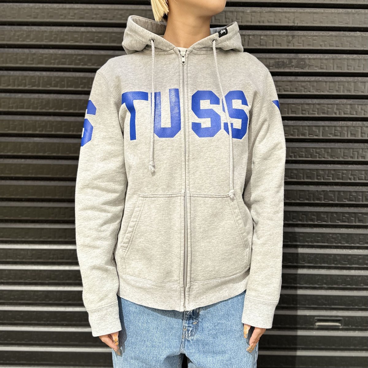 ⚫︎00s オールドstussy バックプリント フルジップパーカー スウェット a4bd4ba4a9a82e08674f422d2477a3