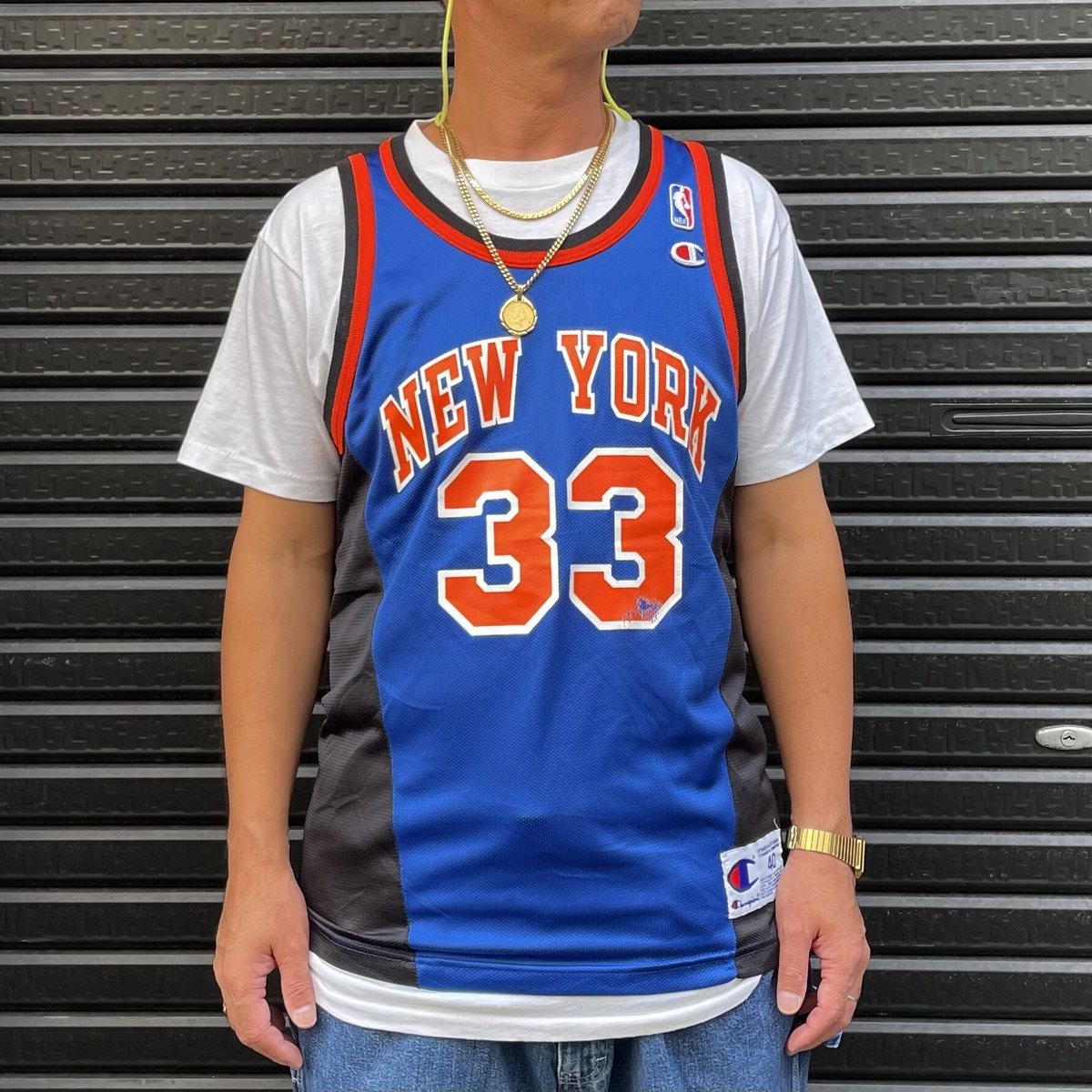 完売】 NBA 90s レザースタジャン スエード生地 バスケ KNICKS