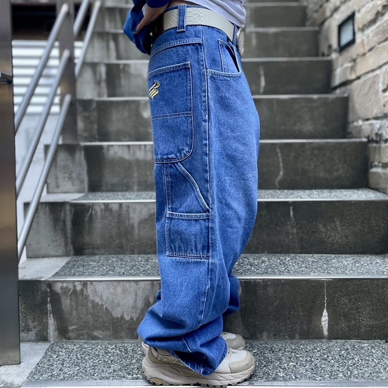 90's HIPHOP ヴィンテージ　ROCAWEAR カラーデニムパンツ 90's HIPHOP ヴィンテージ ROCAWEAR カラーデニムパンツ - メルカリ