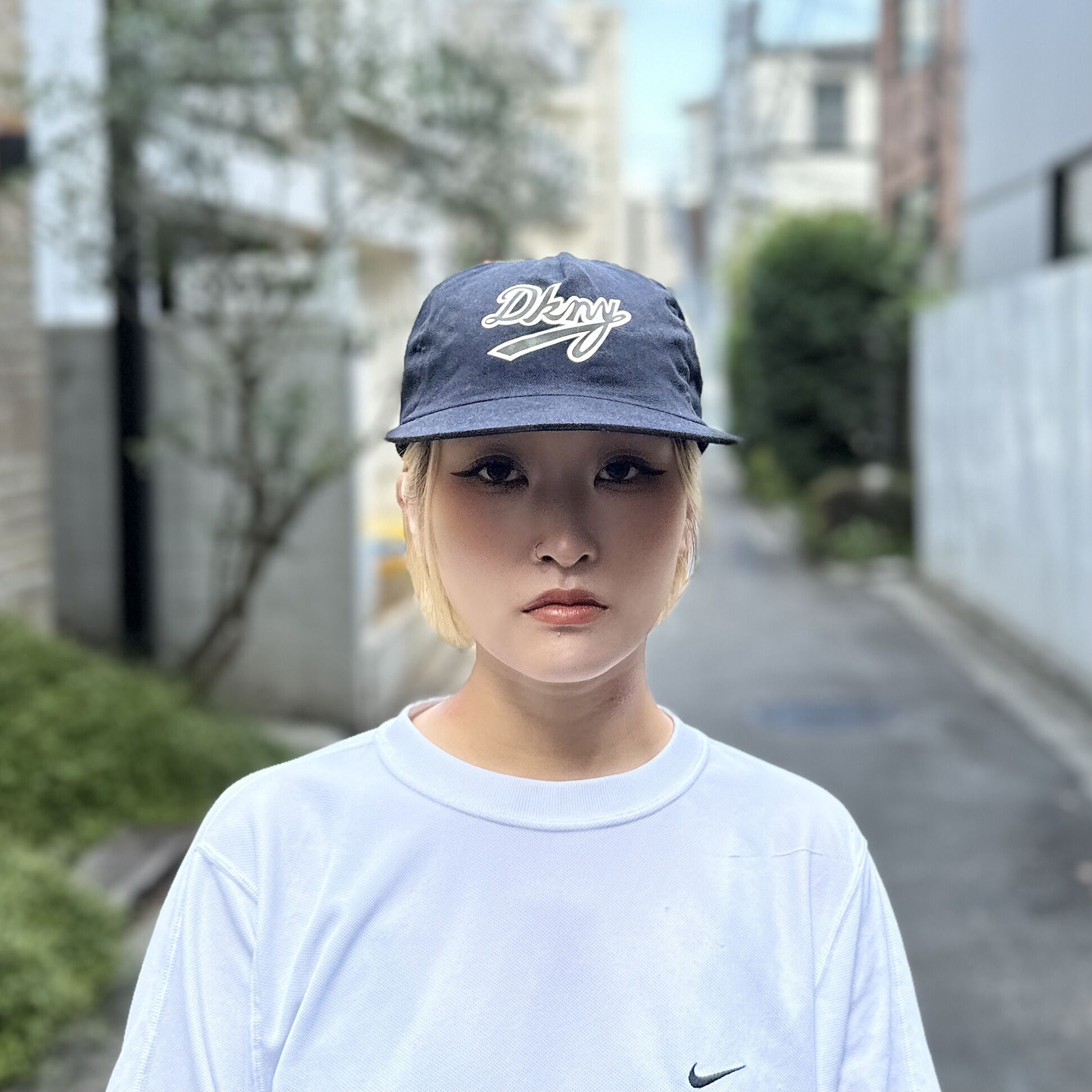 DKNY/ダナキャランニューヨーク ロゴキャップ 90年代 Made in USA (DEAD