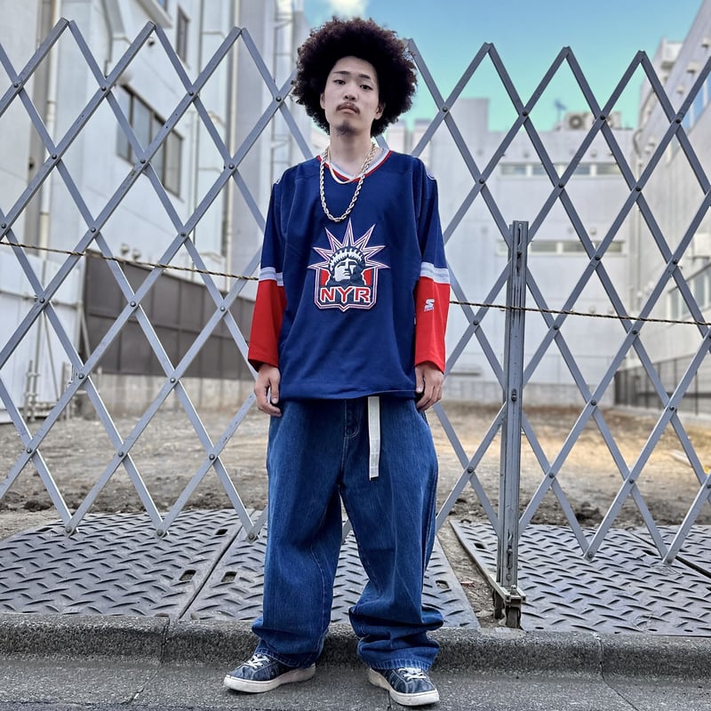 STARTER NHL バッファロー ゲームシャツ ホッケーシャツ M 90's