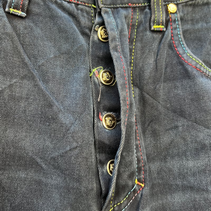 VERSACE/ベルサーチ ブラックジーンズ 90年代 Made in ITALY VERSACE/ベルサーチ ブラックジーンズ 90年代 Made in ITALY