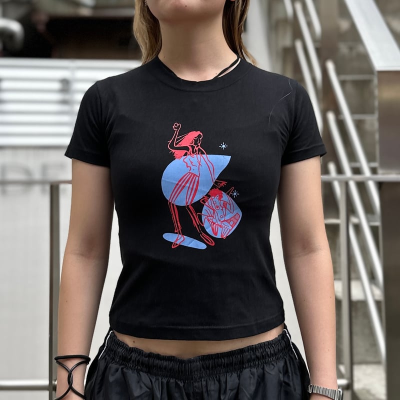 ANNA SUI/アナスイ ウィメンズ ストレッチTシャツ 90年代 (DEADSTOCK) 