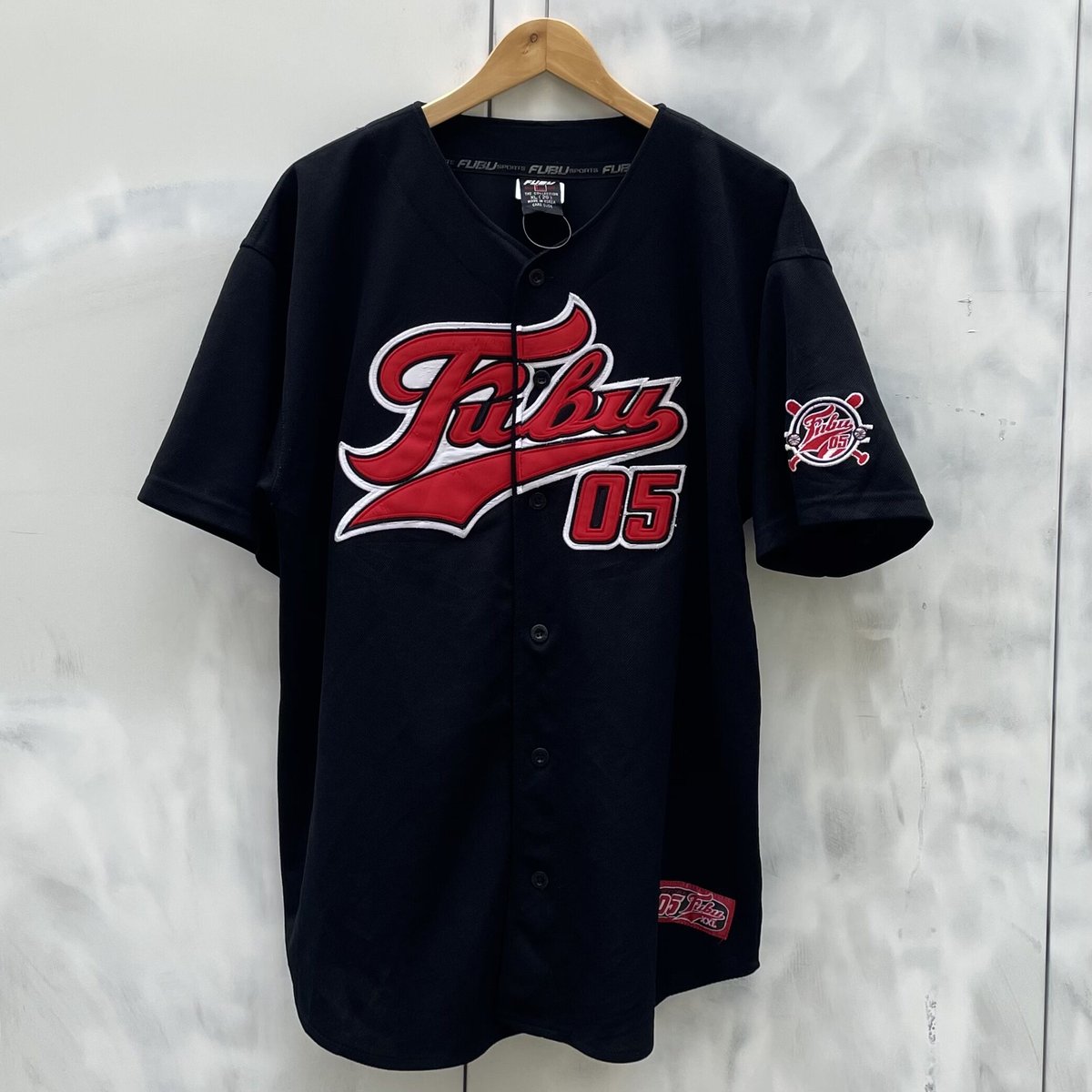Fubu/フブ ビッグロゴ ベースボールシャツ 90年代 (USED
