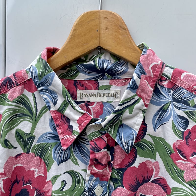 BANANA REPUBLIC/バナナリパブリック 花柄シャツ 90年代 (USED BANANA REPUBLIC/バナナリパブリック 花柄シャツ 90年代 (USED