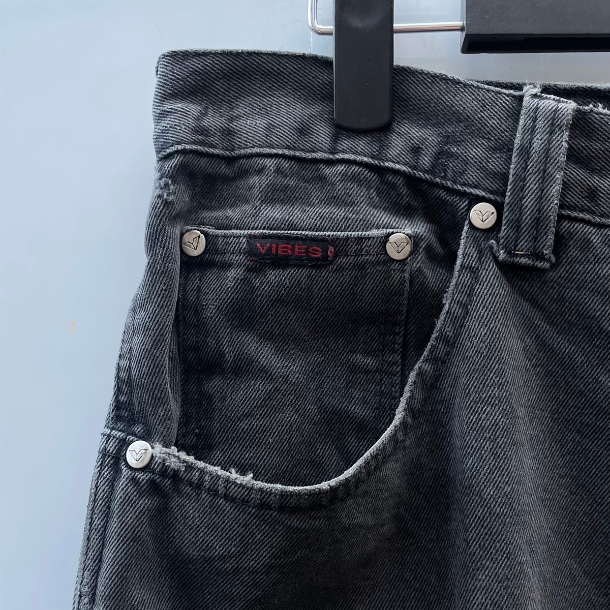 VIBES JEANS/バイブスジーンズ ブラックペインタージーンズ 90年代 