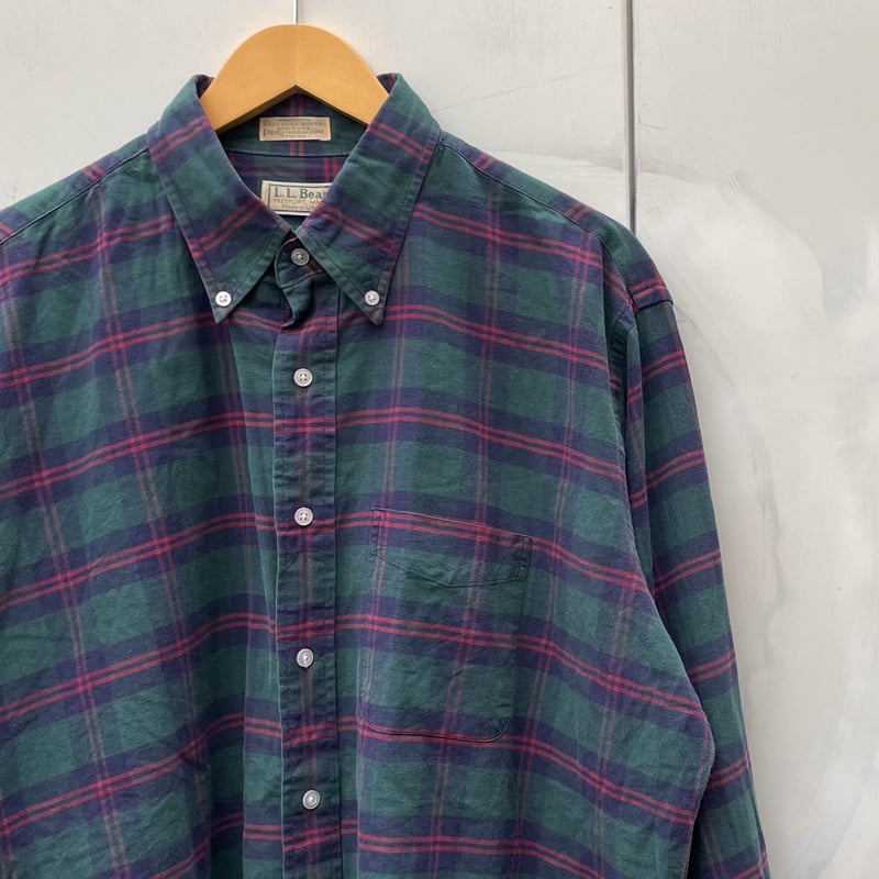 LL BEAN/エルエルビーン チェックボタンダウンシャツ 90年代 LL BEAN/エルエルビーン チェックボタンダウンシャツ 90年代