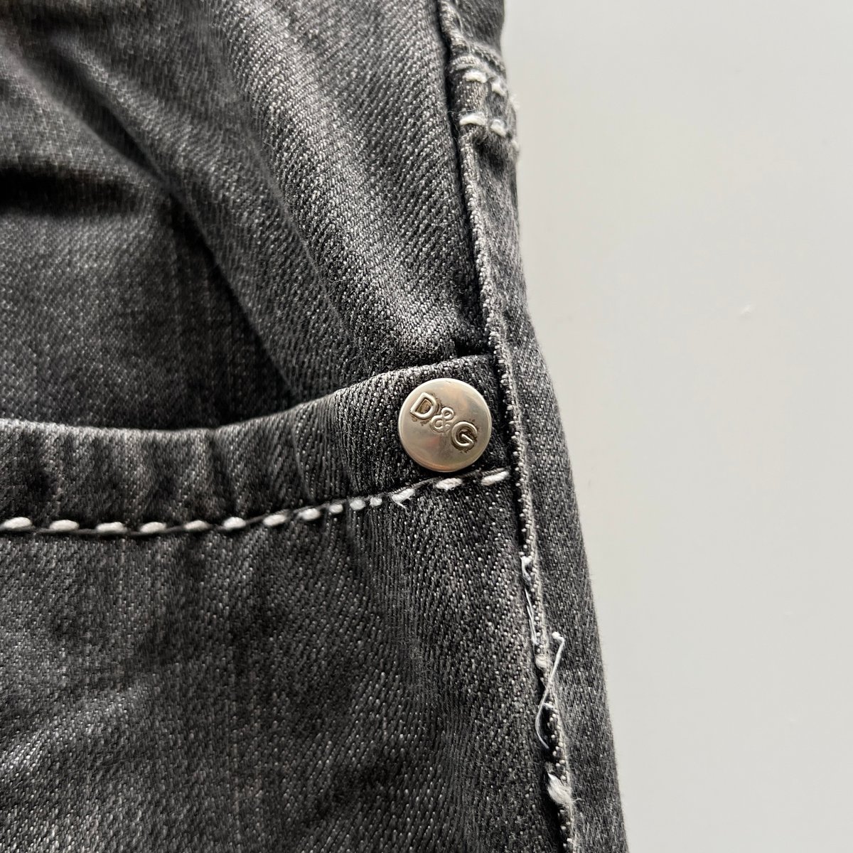 D&G/ドルチェ&ガッパーナ ブラックジーンズ 00年代 Made in D&G/ドルチェ&ガッパーナ ブラックジーンズ 00年代 Made in