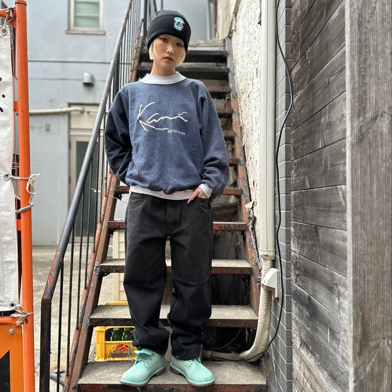 KARL KANI スウェット ニット ビーニー デッドストック 90s 90's Karl Kani