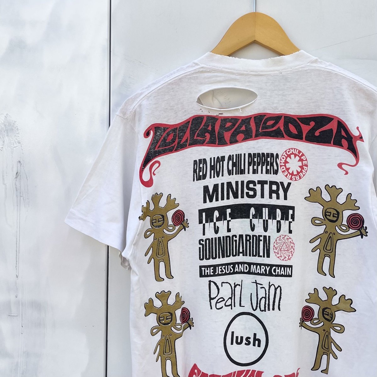 92s Lollapalooza ロラパルーザ　Tシャツ　フェード LOLLAPALOOZA/ロラパルーザ フェスティバル'92 Tシャツ 92年